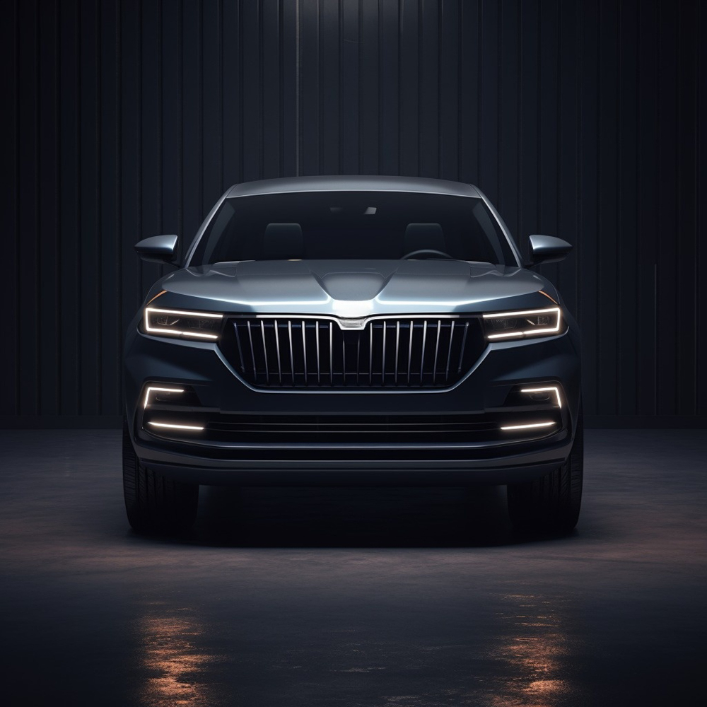 a black luxury car stands front home - KSA Chauffeur