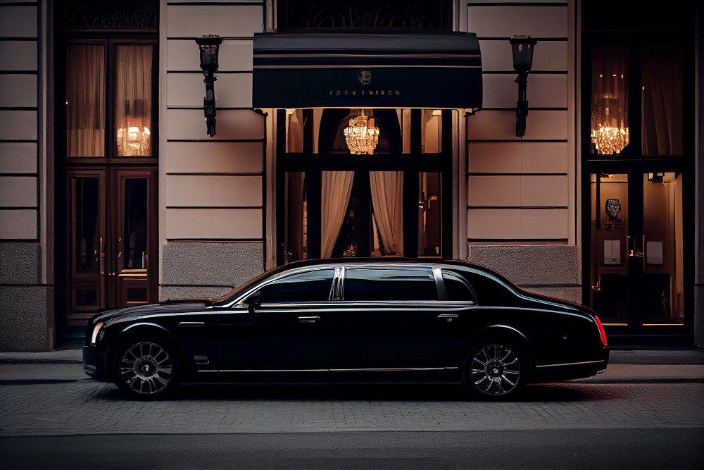 luxuary car infront home - KSA Chauffeur